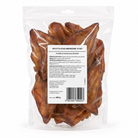 PETITTO koerte maiustus seakõrvad mono 10pcs