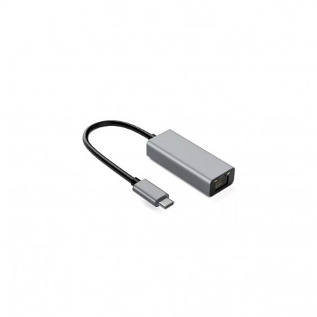 IBox adapter IACRJ alumiiniumist RJ45-USB Type-C 10/100/1000Mb/s