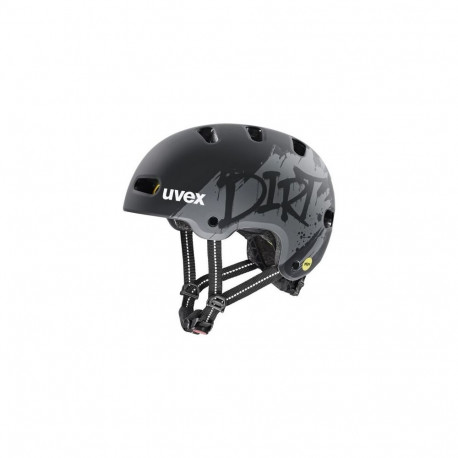 UVEX Kid 4 Style MIPS kids’ cycling helmet, dirt black matt