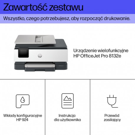 HP värviline kõik-ühes-printer OfficeJet Pro 8132e juhtmevaba Instant Ink kahepoolne printimine