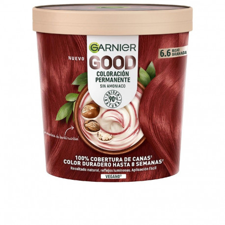 Garnier GOOD püsiv juuksevärv #6.6 ammoniaakivaba 217ml, granaatpunane