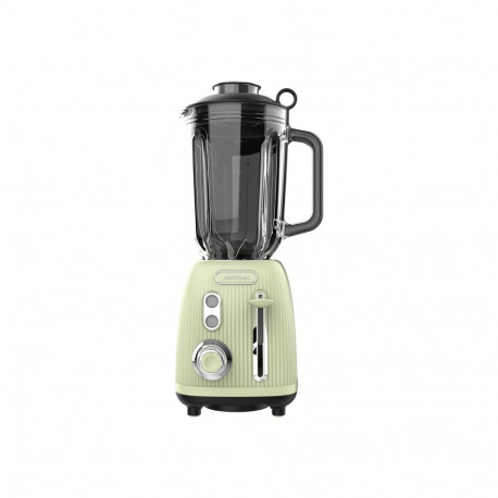 Cecotec blender Power Black Titanium RetroGreen lauapealne 1200W kannimaht 1.5L klaasist