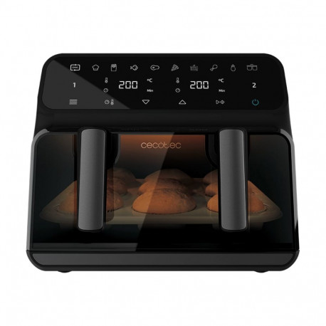 Cecotec kahekambriline õhufritüür Cecofry Advance 9000 Window 2200W 9L, must