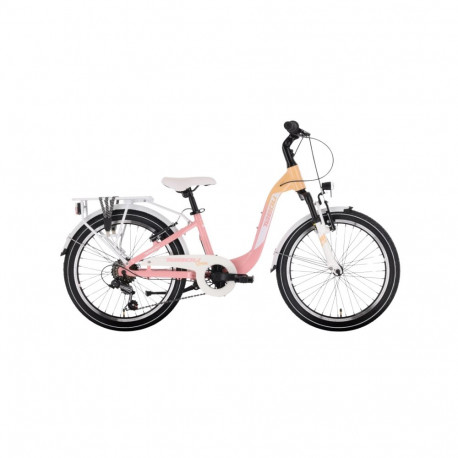 Laste jalgratas TABOU Queen 20, korall-valge