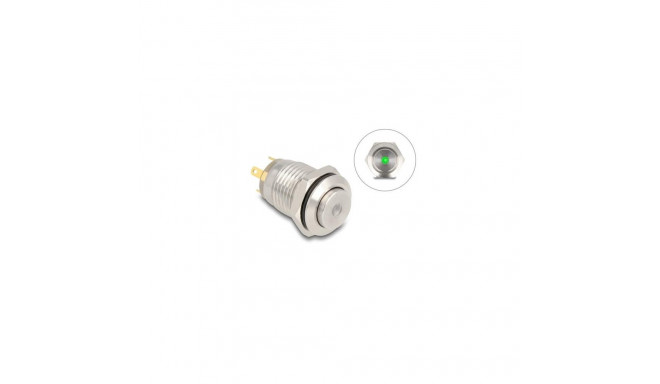DeLOCK 20982 push-button panel Silver