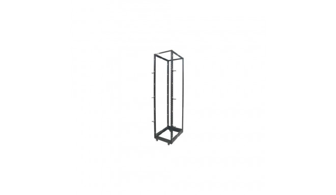 Intellinet 19" Network Rack - Open Frame (4-Post), 45U, Black, Flatpack, Max 360kg