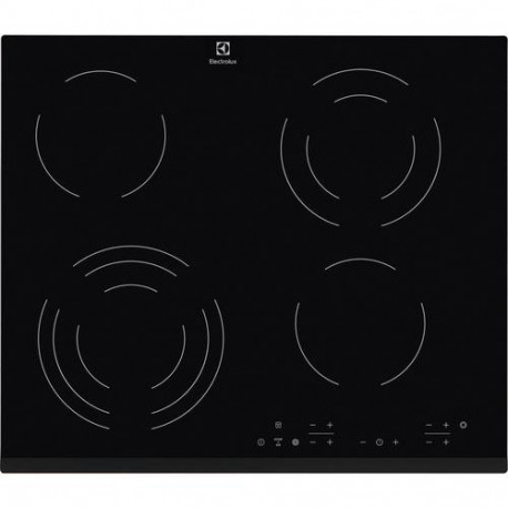 Electrolux EHF6343FOK Black Built-in 60 cm Ceramic hob 4 zone(s)