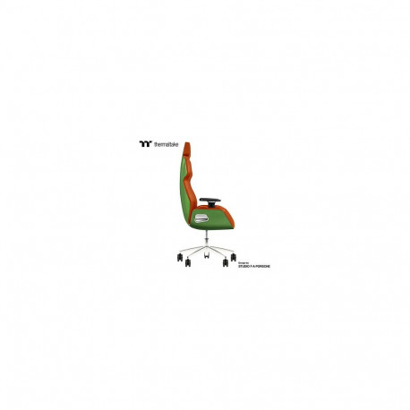 "Thermaltake ARGENT E700 Gaming Chair-Racing Green with houndstooth fabric"
