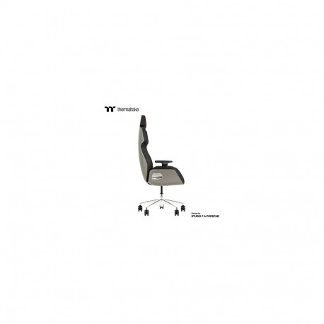 "Thermaltake ARGENT E700 Ice Grey Metallic Alcantara Leather Chair"