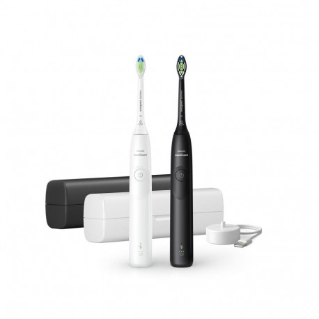 Electric Toothbrush - Philips Sonicare 5300 HX7109/01 Duopack, Black/White
