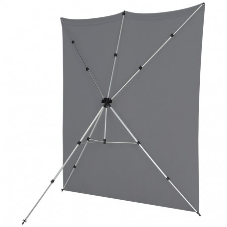 Photography Backdrop Kit - Westcott X Drop Pro 8' x 8' Washable Polyester Grey
