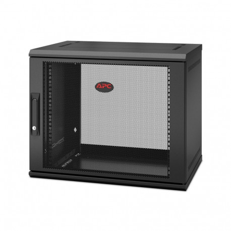 Rack Enclosure - APC NetShelter WX 9U Wall-Mount Cabinet 400mm Deep Lockable, Black