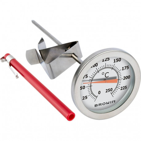 Browin 101300, 0-250°C, 17,5cm, analoog, nõelproov, valge sihverplaat, roostevaba teras