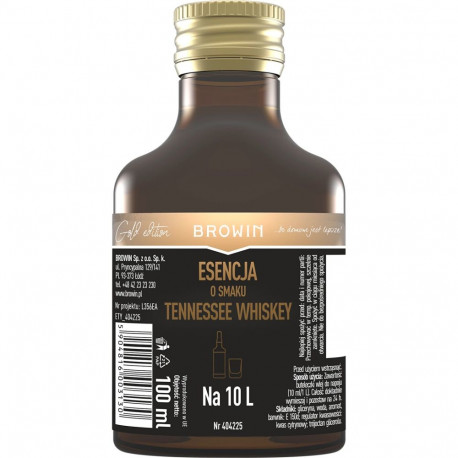 Browin Tennessee Whiskey essence 404225, 100 ml, makes 10 L drink, Gold line