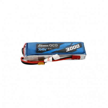 Battery  Gens Ace 3000mAh 7.4V 1C 2S1P LiPo