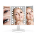 Rio 24 LED Touch Dimmable Makeup Mirror, White