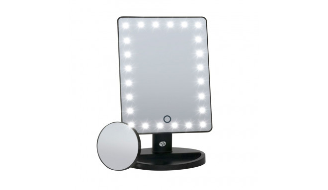 Rio 24 LED Touch Dimmable Makeup Mirror Black