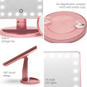Rio 24 LED Touch Dimmable Makeup Mirror Rose Gold