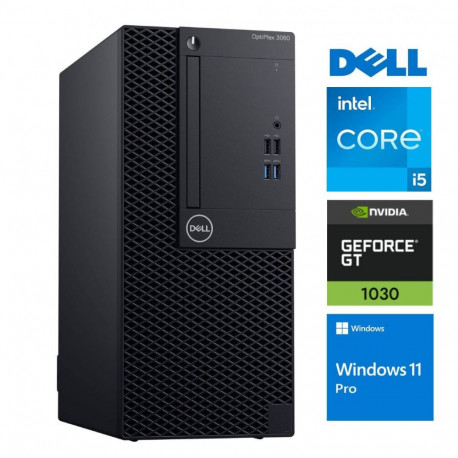 DELL 3060 Tower i5-8500 8GB 256SSD M.2 NVME GT1030 2GB WIN11Pro