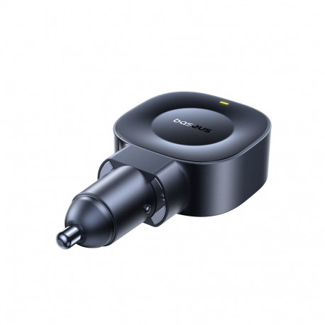 Car Charger 12-24V 45W USB-C PD with Retractable 0.8m USB-C Cable PrimeTrip VR2, Black