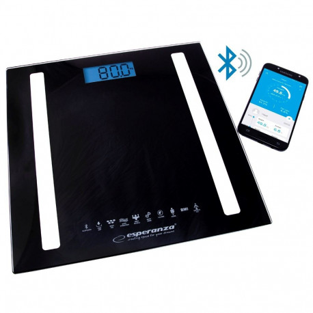 Esperanza EBS016K personal scale Electronic personal scale Square Black