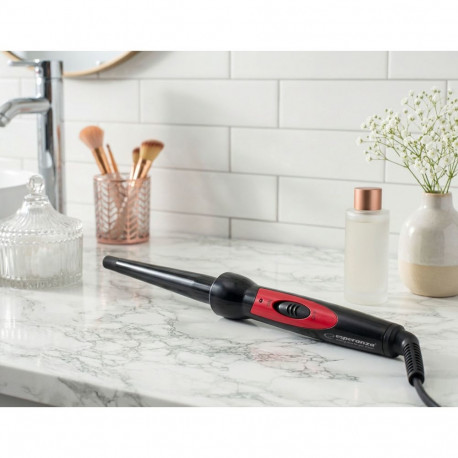 Esperanza EBL007 Curling iron Warm Black, Red 1.7 m
