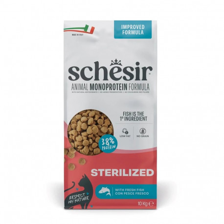SCHESIR kuiv kassitoit monoproteiinivalem steriliseeritud kassidele kala 10kg