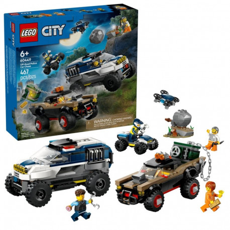 LEGO komplekt 60449 City maastikupolitseiauto tagaajamine