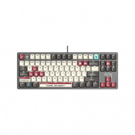 A4tech Bloody mehaaniline klaviatuur S87 Pixels USB, punane