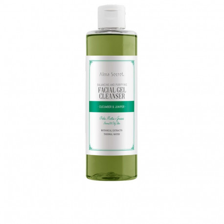 ALMA SECRET FACIAL GEL CLEANSER quilibrante y purificante pepino & enebro 200 ml