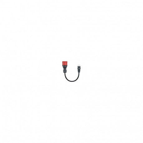 go-e adapter Gemini flex 11 kW CEE-pistik kolmefaasiline 16A kodusele pistikupesale 30cm, must, puna
