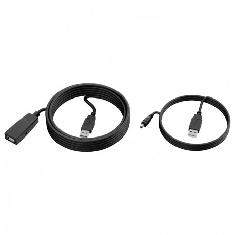 "Yealink USB-Verlngerungskabel USB2-EXT-10M, USB-A Stecker > USB-A Buchse (schwarz, 10 Meter)"