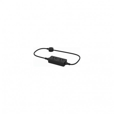 "helos Steckdosenleiste CLASSIC, 3-fach, schwarz, 1,5m, ohne Schalter"