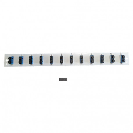 EFB esipaneel 12x SC duplexadapteritega OS2 vertikaalne, must