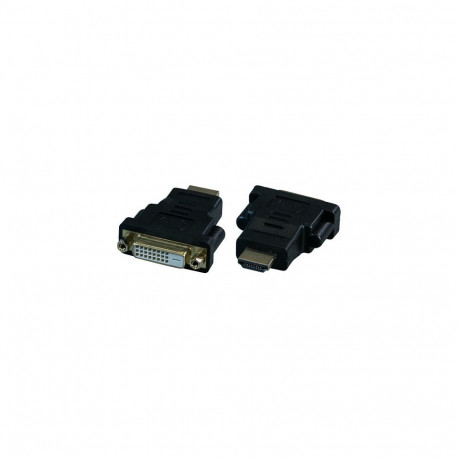 "EFB DVI 24 1 Buchse auf HDMI Stecker vergossen vergoldete Kontakte mit Verschraubung"