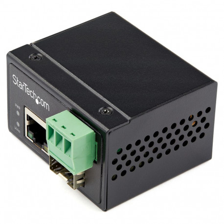 Tööstuslik meediakonverter 100Mbit/s SM/MM optiline fiiber-vask 12-56VDC IP-30