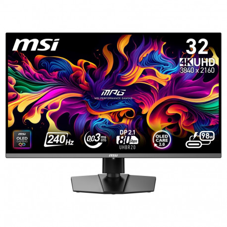 MSI monitor MPG 322URX QD-OLED 80,0cm/31,5" (3840x2160) 16:9 4K 0,03ms 240Hz HDMI DisplayPort USB-C 