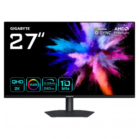 "68,6cm/27"" (2560x1440) GIGABYTE GO27Q24A WQHD QD-OLED 0,03ms 240Hz HDMI DisplayPort HDR VESA Pivot