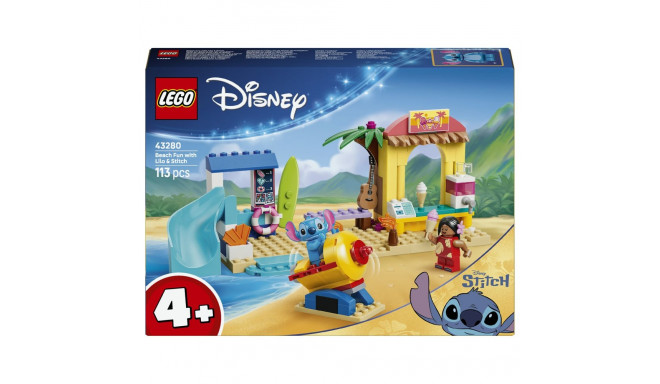 LEGO komplekt 43280 Disney Classic spaa rannal koos Lilo ja Stitchiga