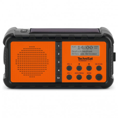 Technisat Techniradio Solar 2, must/oranž