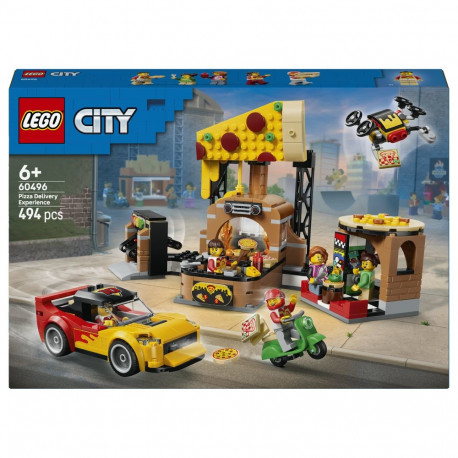 LEGO komplekt 60496 City pitsa kohaletoimetamise elamus sõidukitega