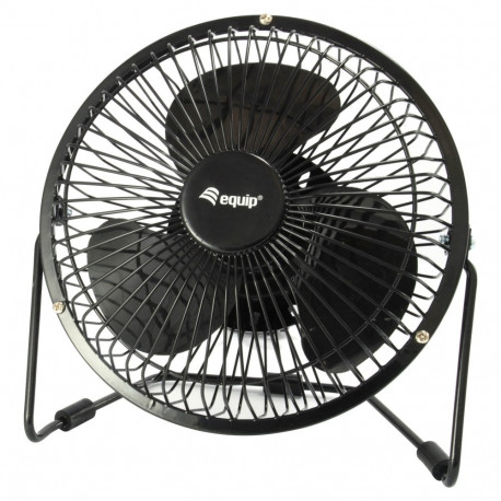 "Equip 6"" Tischventilator USB Ultra Quiet 0.15m schwarz"