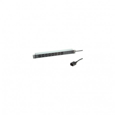ROLINE pistikuriba 19-Zoll 8-kohaline C13 + C20-Stecker alumiinium, 2m