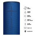 Logitech juhtmevaba Bluetooth-kõlar Ultimate Ears MEGABOOM 3, laguunisinine