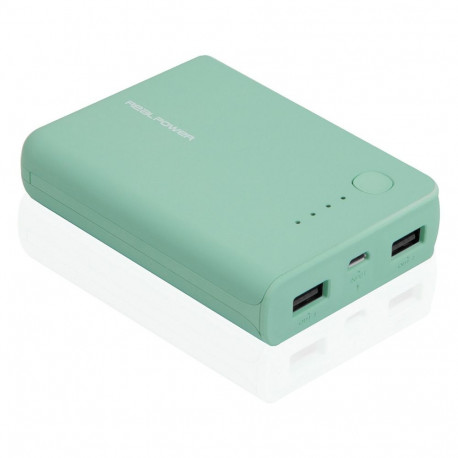 "RealPower Powerbank PB-10k Opal Blue 10.000mAh"