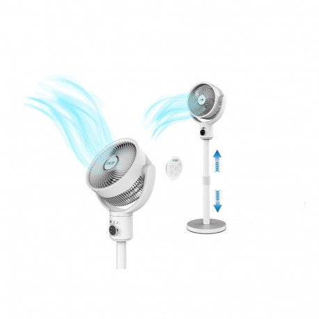 "INCA Standventilator +Akku, BLDC-Motor,5 Stufen, LED weiss"