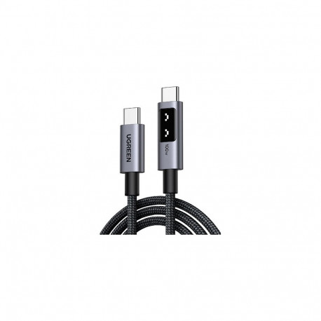 UGREEN kiire laadimiskaabel Uno L509 100W PD USB-C–USB-C LED 2m