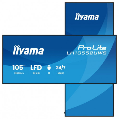 "265,7cm/104.6"" (5120x2160) iiyama LH10552UWS-B1AG 21:9 5K UW IPS 8ms 60Hz HDMI DisplayPort USB-C R
