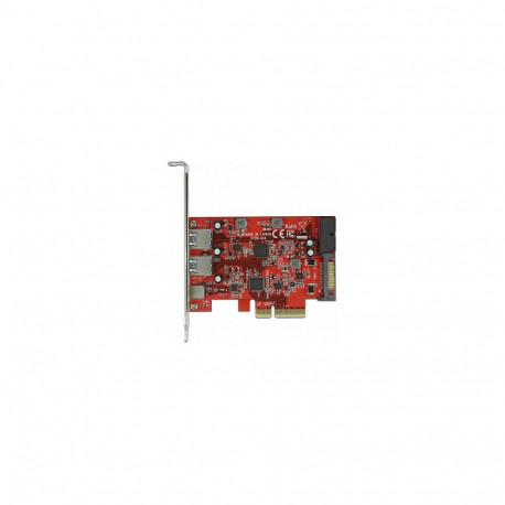 "Delock PCI Express x4 Karte zu 1 x extern USB Type-C™ Buchse + 2 x extern USB Typ-A"