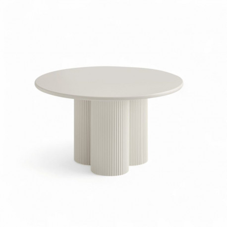 Diivanilaud FLOW ø80 cm, valge